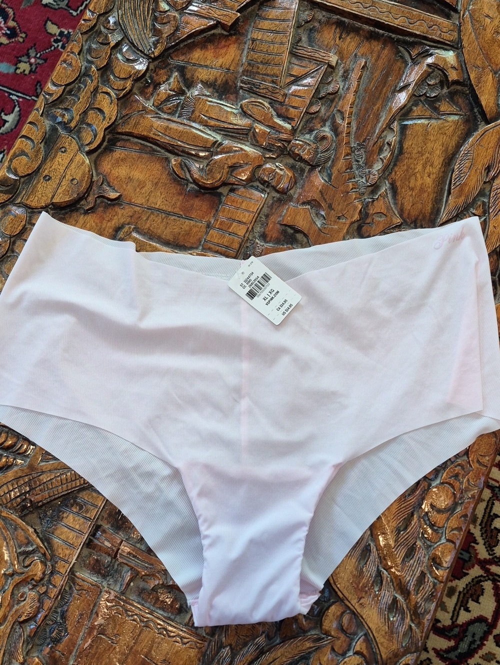 PINK by VS Panty Brief NWT XL Blush